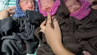 woman gave birth-three children in ramnagar