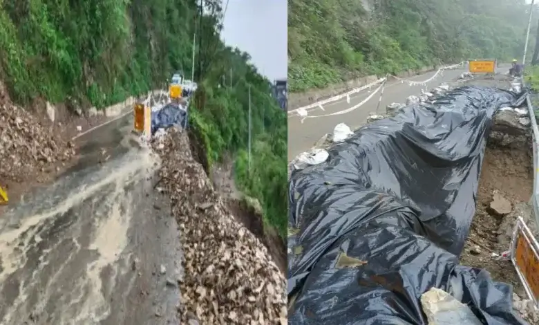 road block in mussoorie